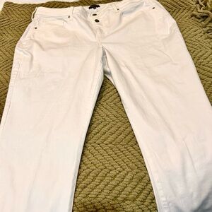 NYDJ Classic White Trousers